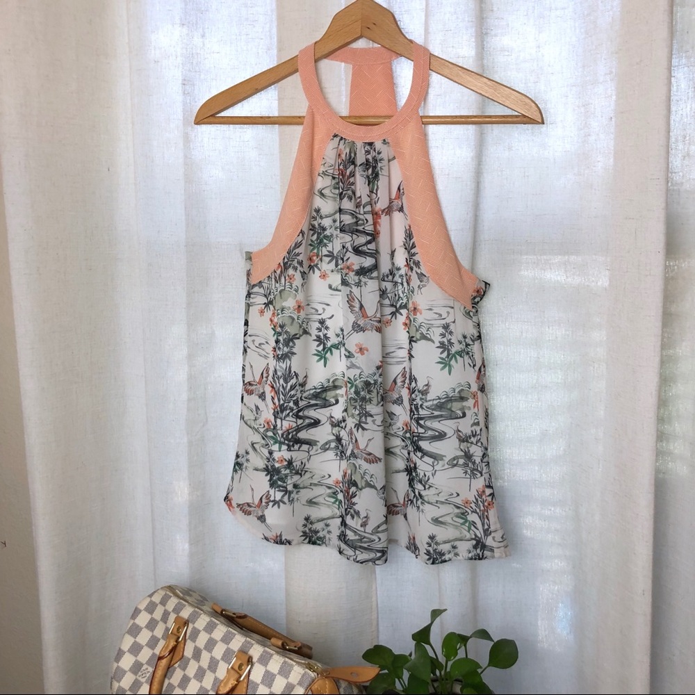 ⭕️Sold⭕️H&M Watercolor Print Tank Size US 8